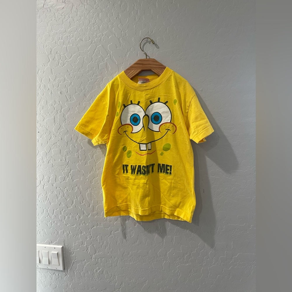 Vintage SpongeBob Nickelodeon‎ “It Wasn’t Me” Shirt Size Youth Small